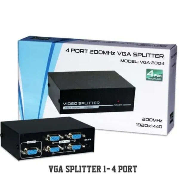 4-Port VGA Splitter 200 MHz - Image 2