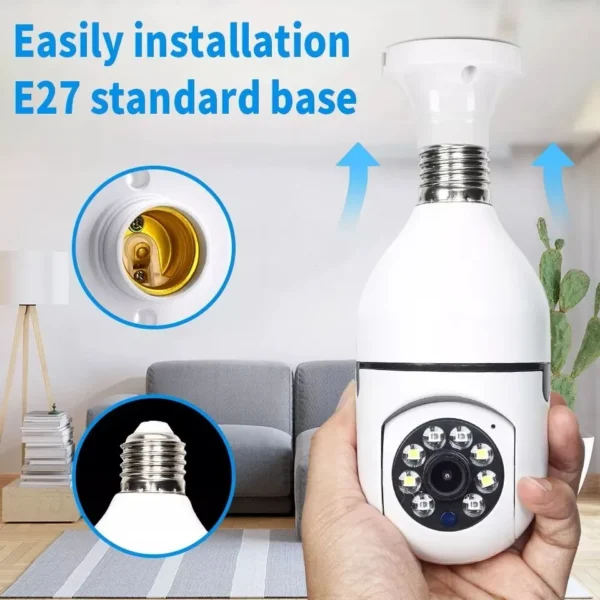 WIFI PTZ Bulb Camera – v380 pro Camera - Image 2