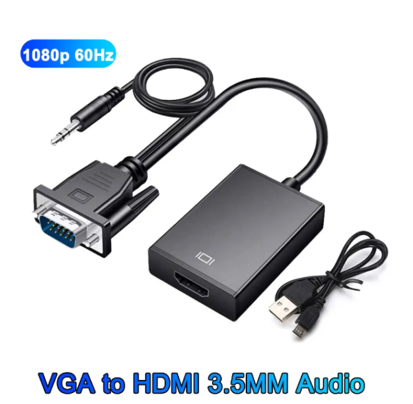 VGA to HDMI Converter With 3.5mm Audio